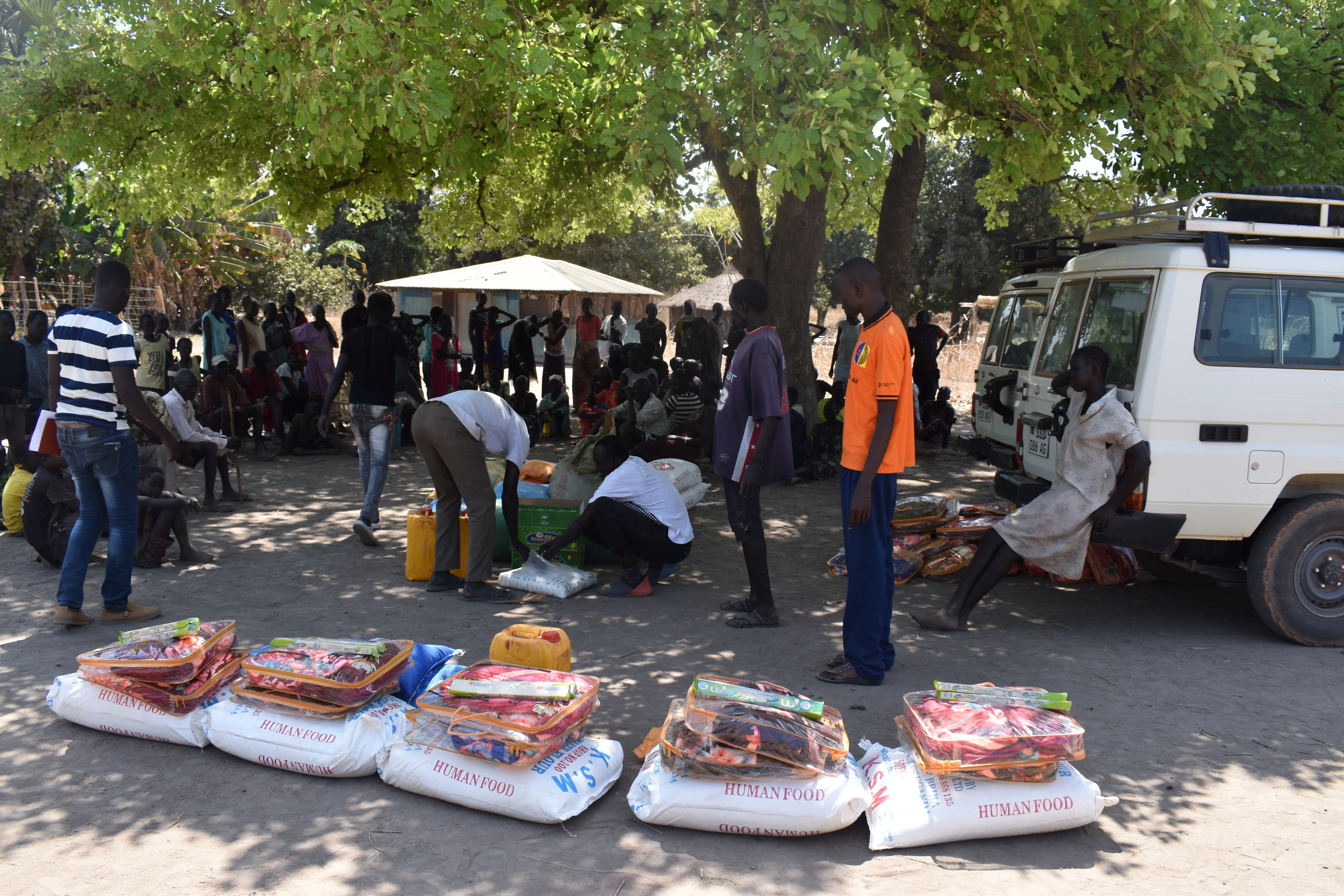 Zuversicht schöpft die 60-Jährige durch die Hilfsgüter von Hoffnungszeichen, die gemeinsam mit der Diözese Rumbek alle zwei Monate an die Vernachlässigten der Gemeinde Malou verteilt werden.