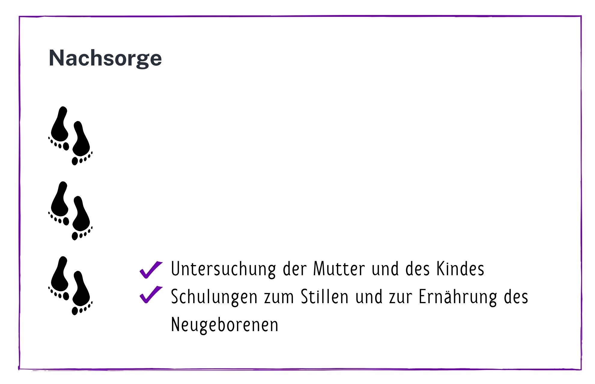 Geburtshilfe-Paket Nachsorge Nachsorge