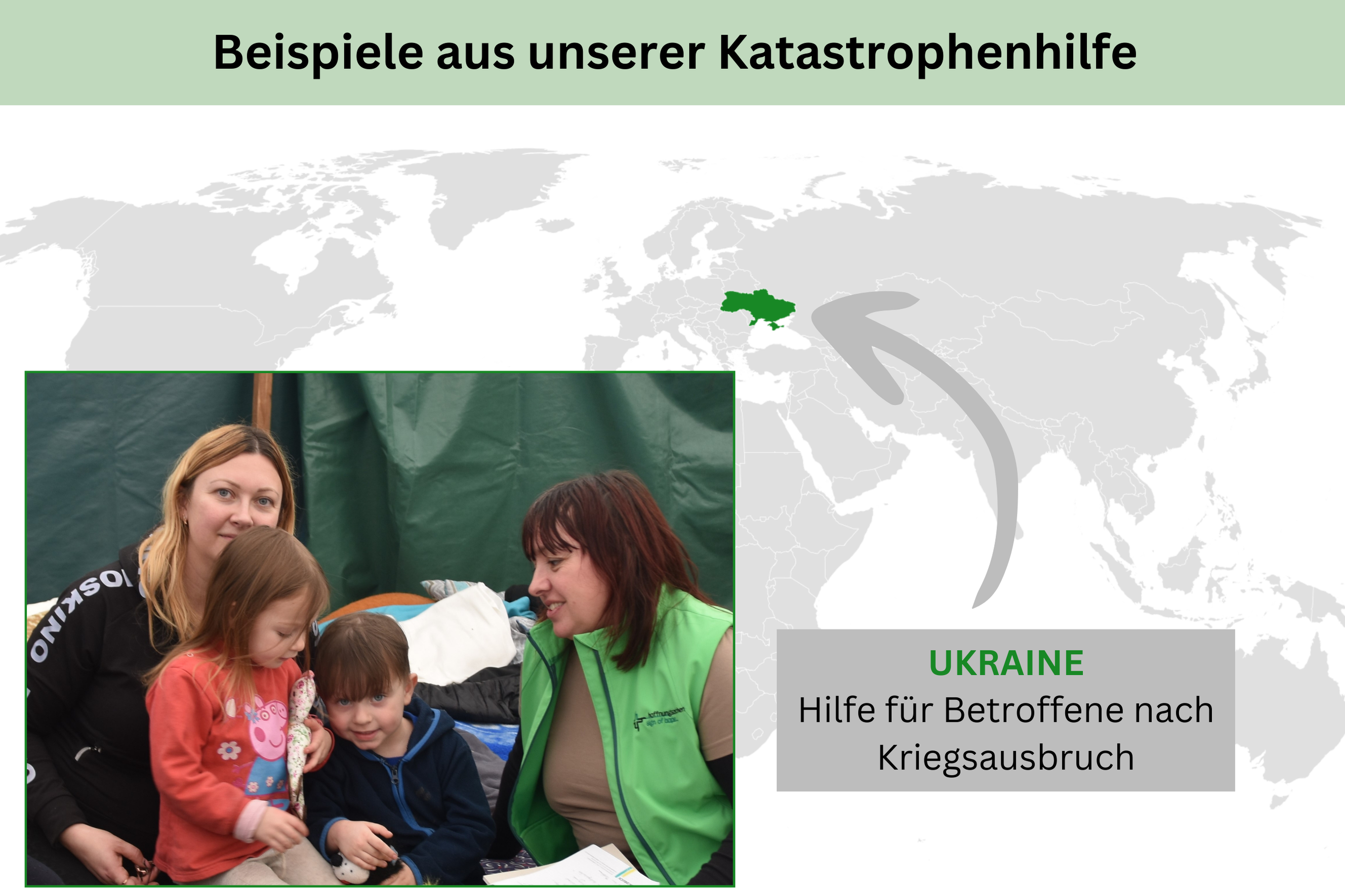 Karte Hilfe weltweit – Ukraine