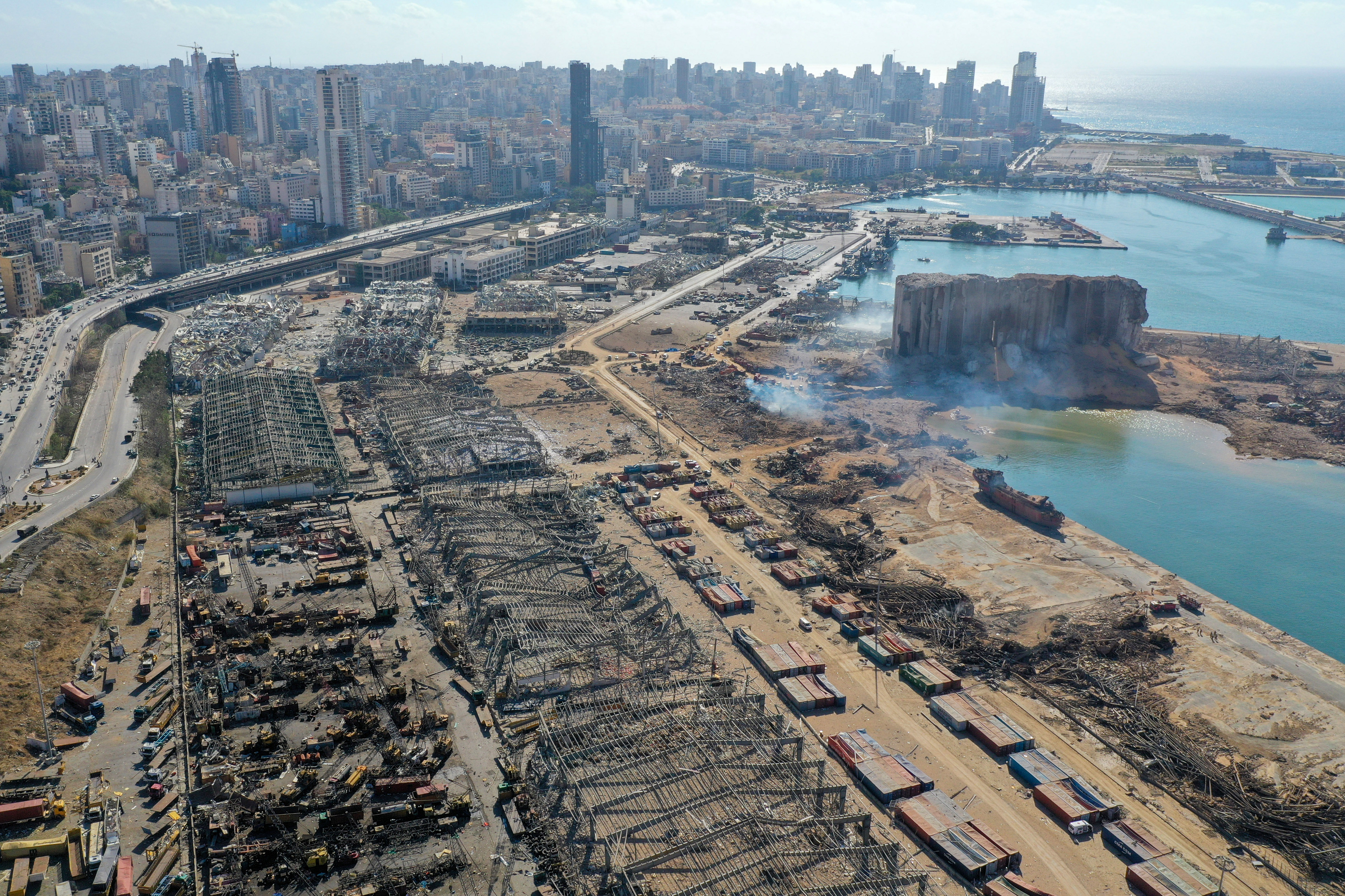 Beiruts Hafen ist ein Trümmerfeld – die Explosion war selbst in Zypern zu spüren.