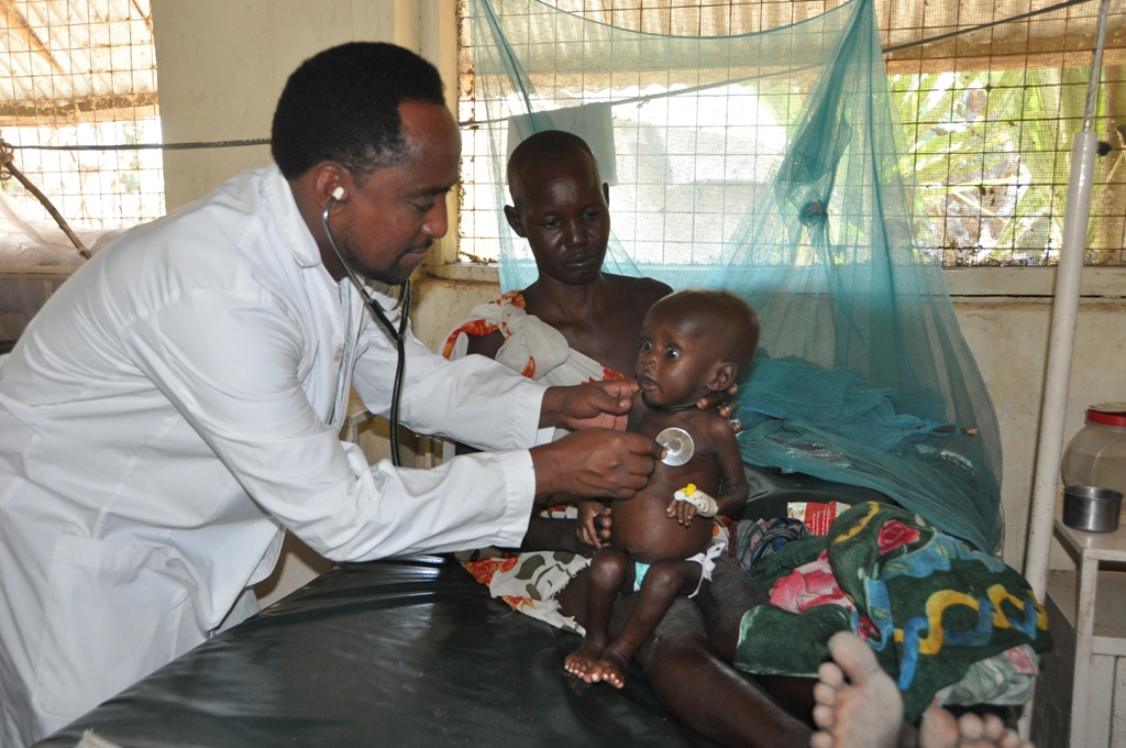 Die Mangelernährung erfordert sofortige Behandlung in unserem Ernährungsprogramm.