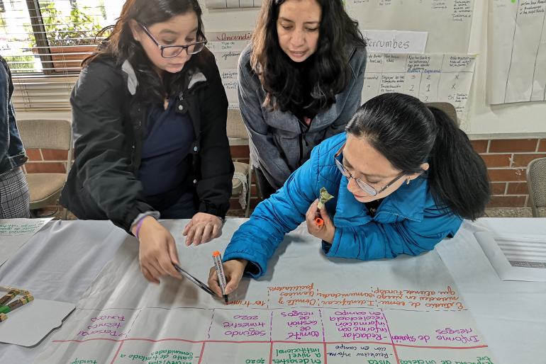 In einem dreitägigen Strategie-Workshop haben Mitarbeiter von FUNDAP mit großem Eifer daran gearbeitet, einen Katastrophen-Aktionsplan zu entwickeln.