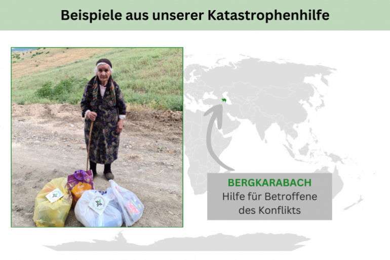 Karte Hilfe weltweit – Bergkarabach