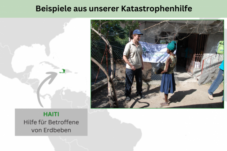 Karte Hilfe weltweit – Haiti