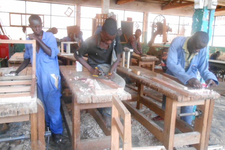 Vocational training for destitute youth in the DR Congo