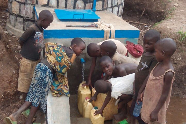 Access to underground spring water means hygienically safe drinking water.