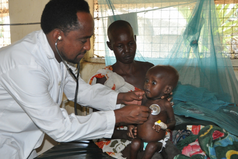 Die Mangelernährung erfordert sofortige Behandlung in unserem Ernährungsprogramm.