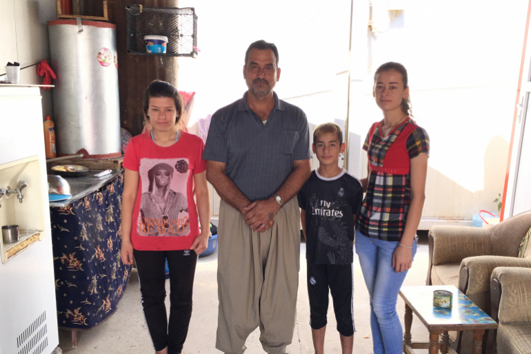 Saad-Alaah Isak Yousef hatte Glück. Er konnte mit seinen Kindern dem IS entkommen.