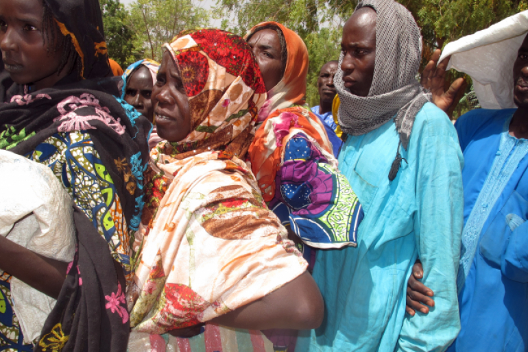 Rund 500.000 Menschen (hier in einem Flüchtlingslager in Kolofata 2017) sind innerhalb Kameruns auf der Flucht vor den wiederkehrenden Attacken der Terrormiliz Boko Haram.