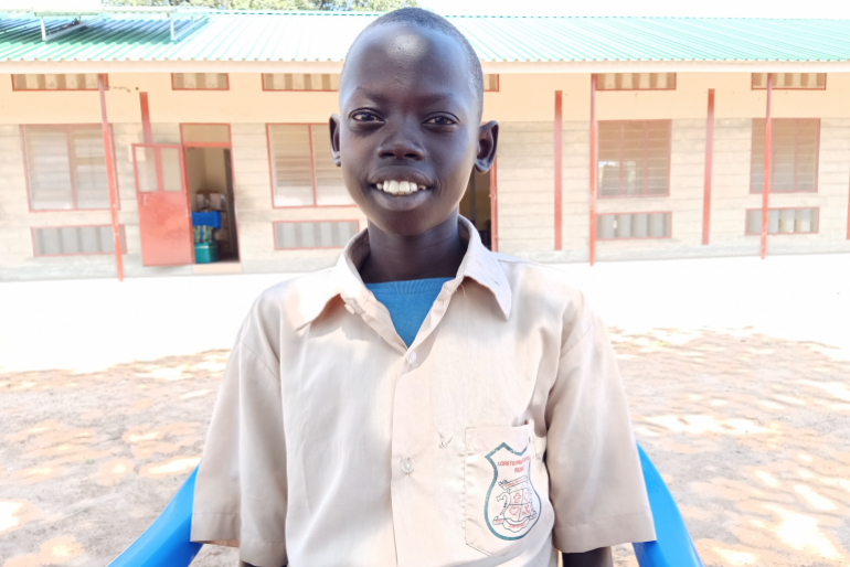 David Maluer (17) freut sich über das Schulessen bei den Ordensschwestern. Die Nahrung hilft ihm, besser im Unterricht aufzupassen, und gibt ihm Kraft für den Tag.