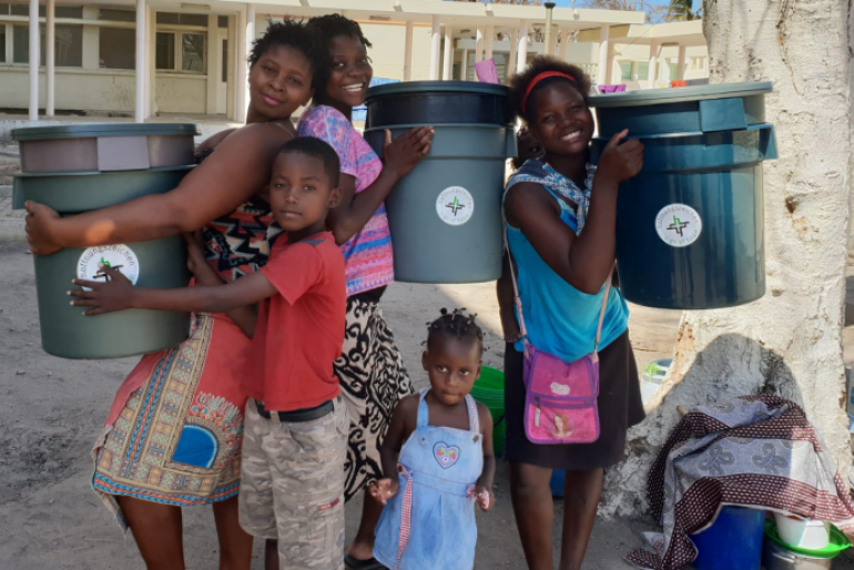 Die Freude über die Hilfe ist groß. 112 Familien konnten wir bei dieser Verteilung erreichen und ein Hygienekit übergeben.