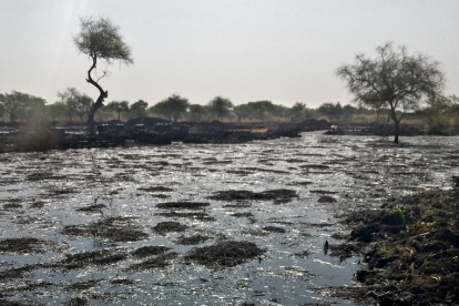 Durch Pipelinebrüche wird die Umwelt im Südsudan verschmutzt.