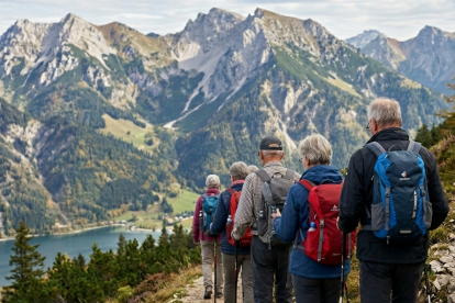 Menschen auf einer Bergwanderung