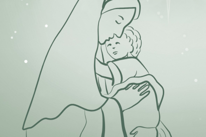 Weihnachten Maria und Jesus