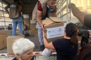 Über 300 Familien erhielten nach der Explosionskatastrophe in Beirut durch unsere Hilfe Nahrungsmittelpakete.