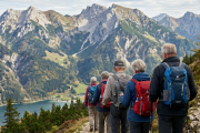 Menschen auf einer Bergwanderung