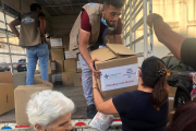  Nothilfe in Beirut durch Katastrophen-Einsatzkräfte einer lokalen Partnerorganisation von Hoffnungszeichen e.V.. / (Titel)