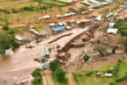 Überschwemmungsschäden im Westen Kenias.