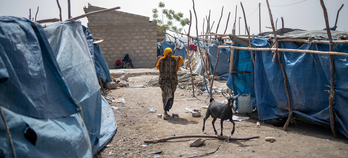 Neben dem Flüchtlingslager in Debre Birhan gibt es in Äthiopien noch weitere Camps für Binnenflüchtlinge, in denen Tausende Menschen leben, wie hier in Guya (Region Afar).