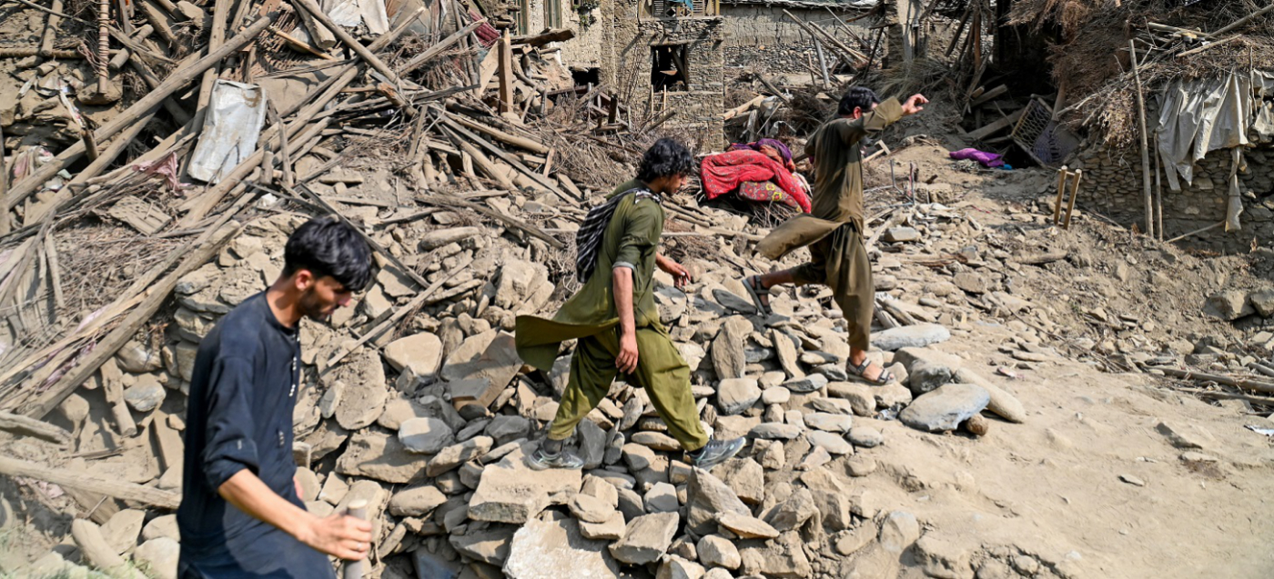 Trümmer durch das Erdbeben in Afghanistan