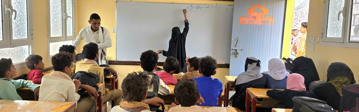 Schulklasse in Yemen