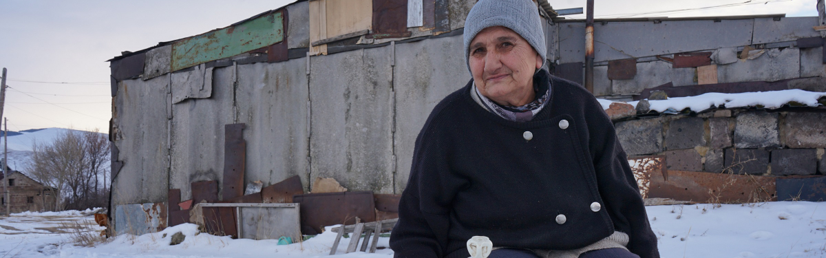 Frau in Armenien