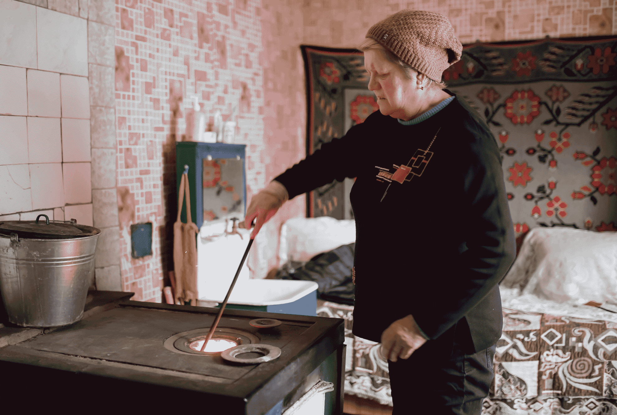 Heizmaterial für die Ukraine