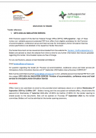 Tender Advert: Hospitality and Conference services