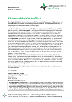 "Klimawandel schürt Konflikte" (Pressemeldung vom 12.05.2023)