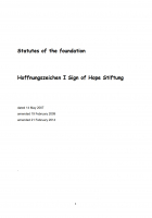 Statutes of the Sign of Hope Foundation