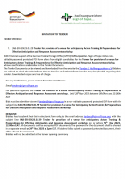 Tender advert for provision of a venue for Anticipatory Action Training & Preparedness for Effective Anticipation and Response Assessment workshop